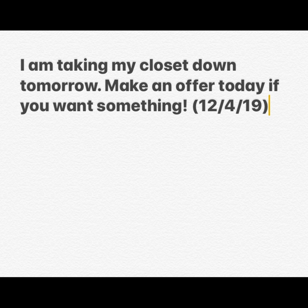 Everything must go!!